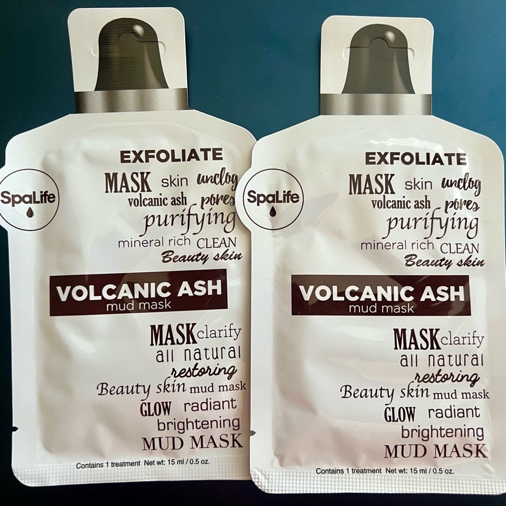 SpaLife Set of 2 Volcanic Ash Mud Mask NWT